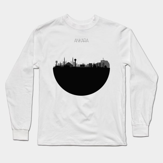 Ankara Skyline Long Sleeve T-Shirt by inspirowl